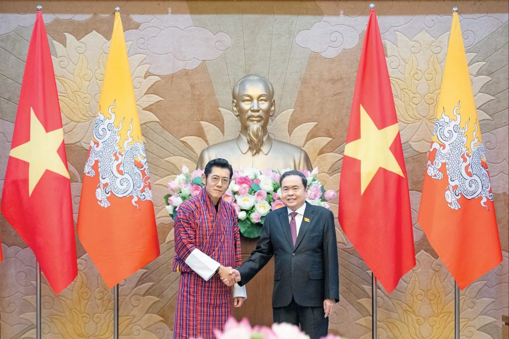 Chủ tịch Quốc hội Trần Thanh Mẫn hội kiến Quốc vương Bhutan Jigme Khesar Namgyel Wangchuck