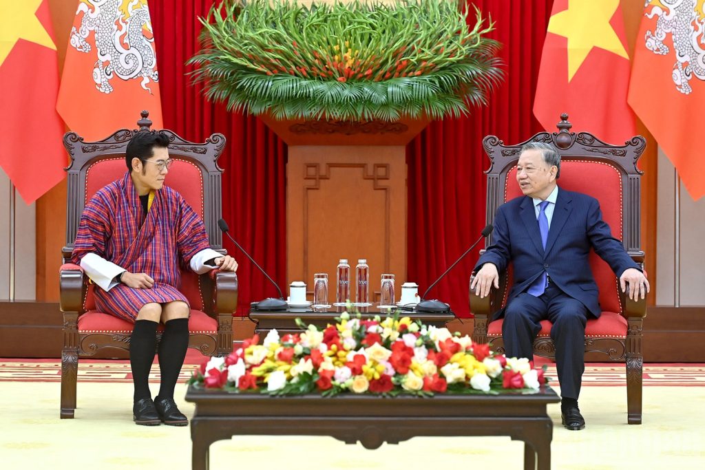 Tổng Bí thư Tô Lâm tiếp Quốc vương Bhutan Jigme Khesar Namgyel Wangchuck