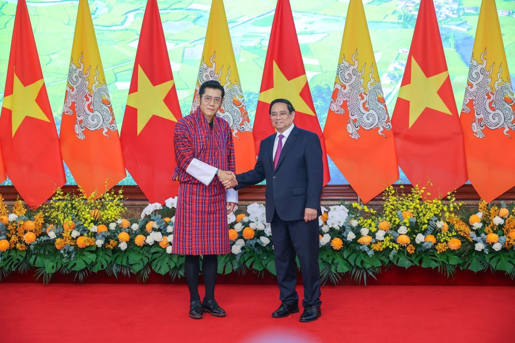 Thủ tướng Chính phủ Phạm Minh Chính và Quốc vương Bhutan Jigme Khesar Namgyel Wangchuck