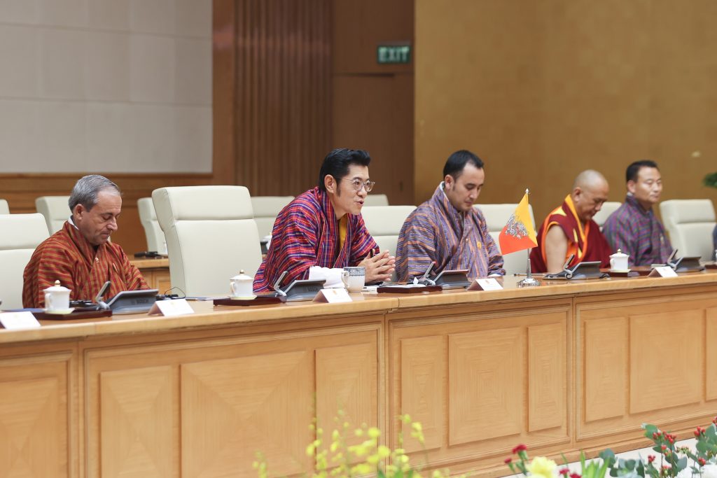 Quốc vương Bhutan và Jigme Khesar Namgyel Wangchuck và đoàn Nhà nước Bhutan tham dự hội đàm